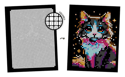 HueCell™ - 100 Color By Number Mysteries Book